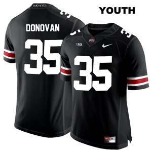 Youth NCAA Ohio State Buckeyes Luke Donovan #35 College Stitched Authentic Nike White Number Black Football Jersey KP20H83RZ